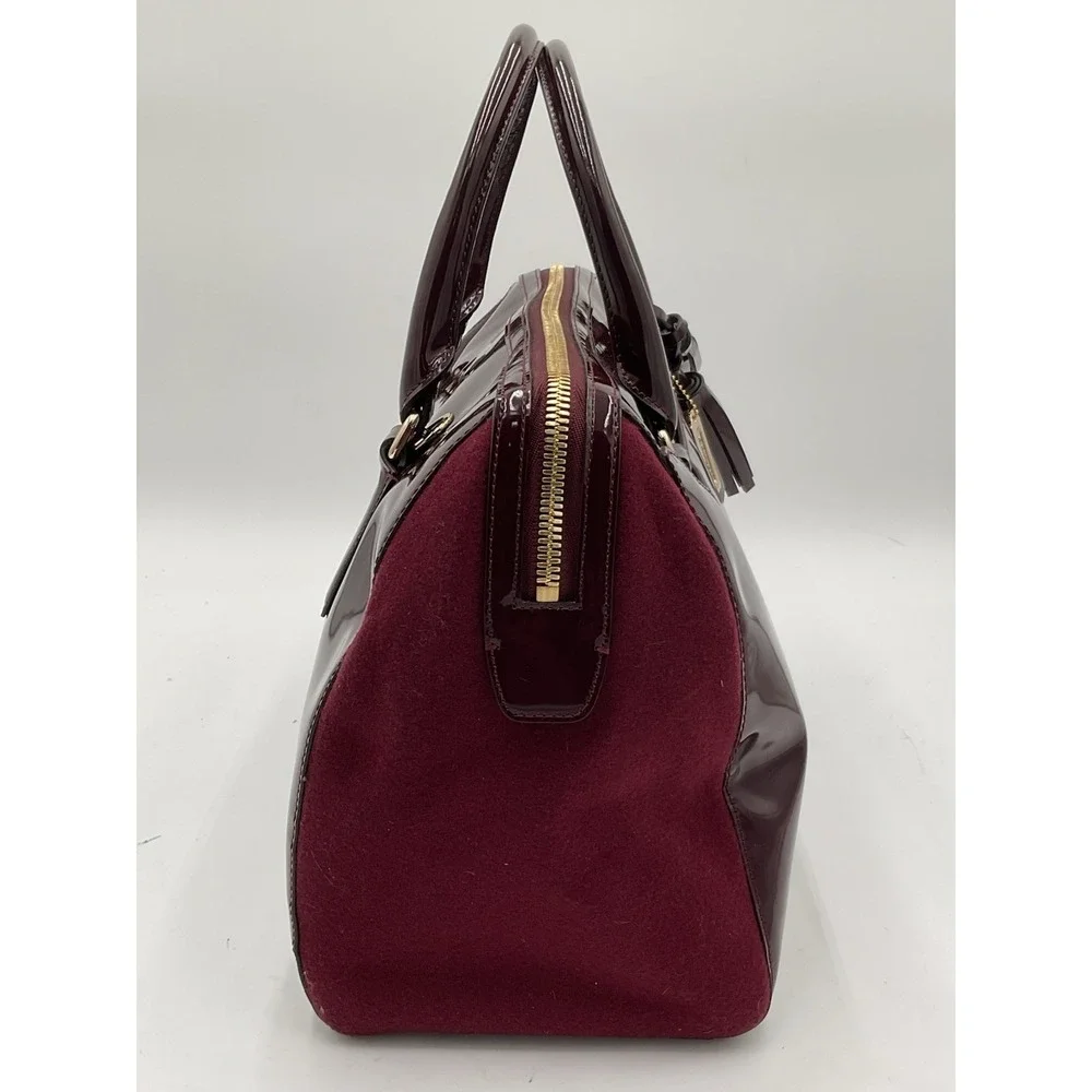 Coach Legacy Haley Satchel Tassel Wine Color Satchel Quiet Luxury Purse
